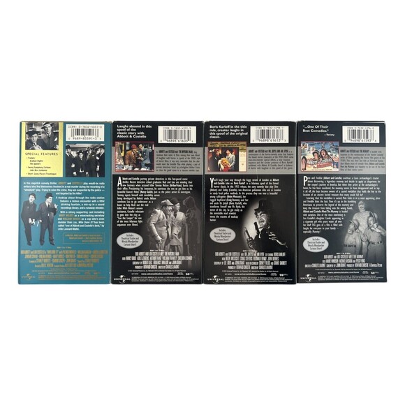 ABBOTT AND COSTELLO Lot of 4 VHS Tapes Comedy Legends 5.5 Hours TESTED - Picture 3 of 16